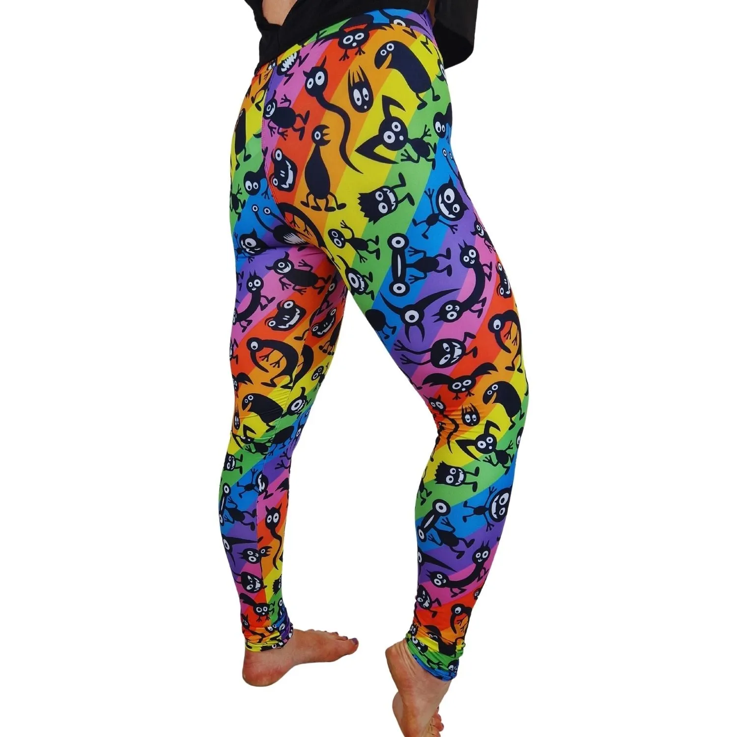 24/7 Leggings – Rainbow Aliens