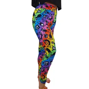 24/7 Leggings – Rainbow Aliens