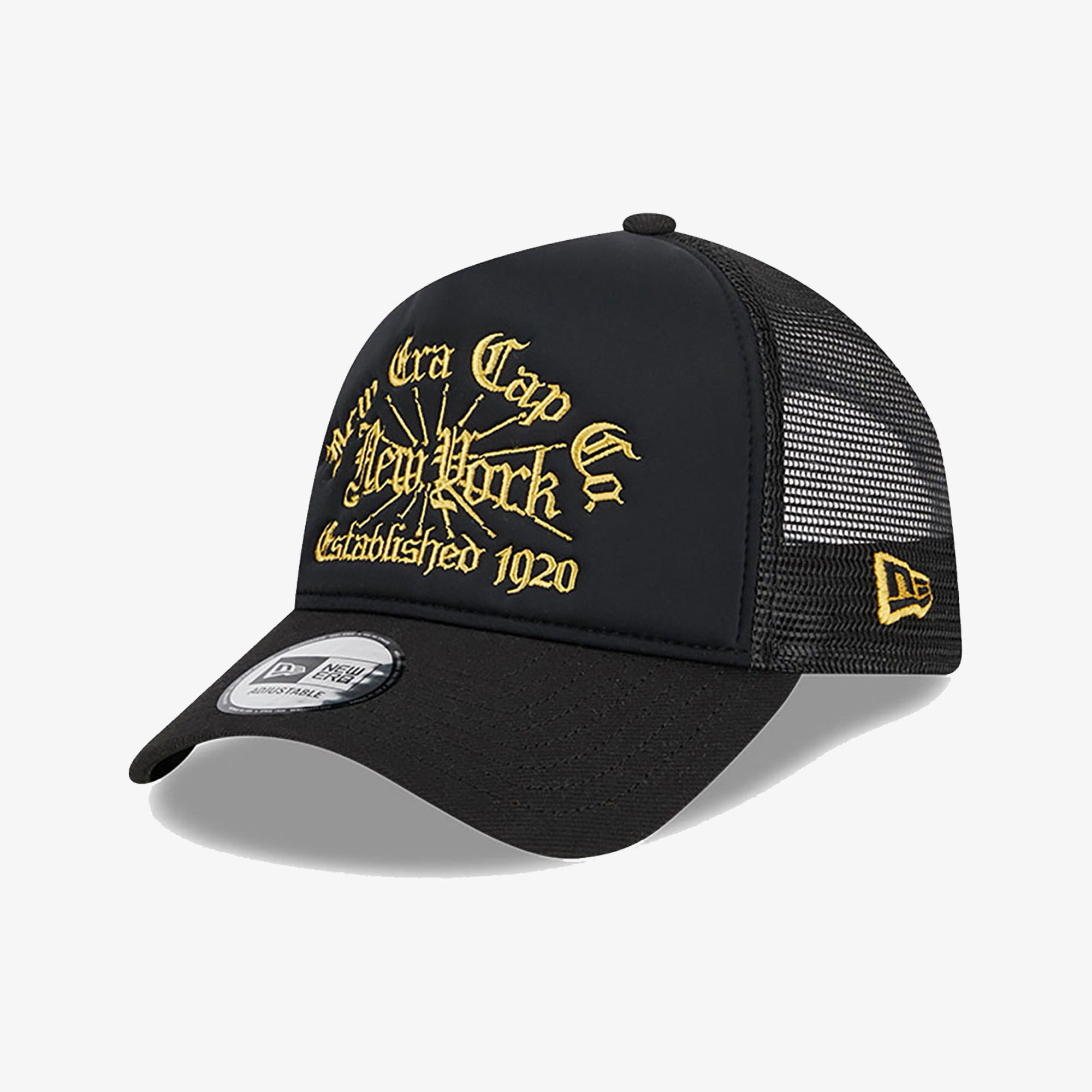 A-FRAME TRUCKER CAP 'BLACK'