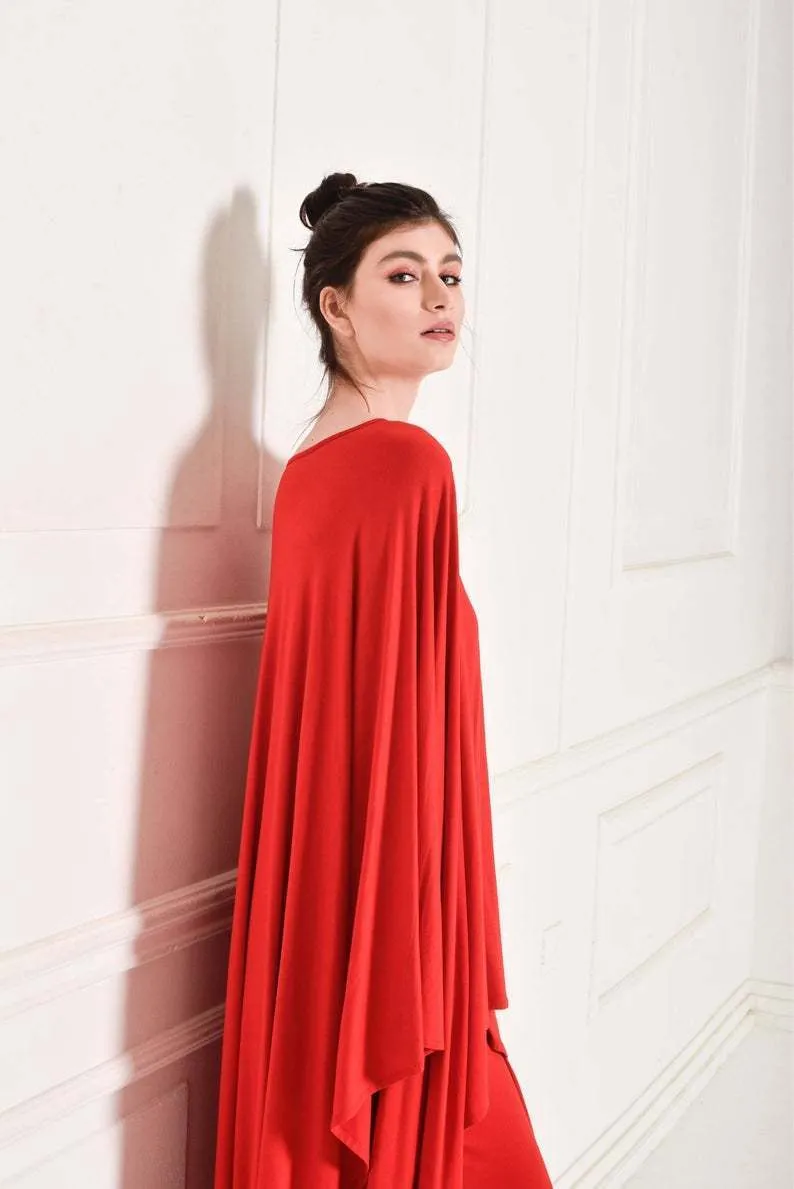 Aakasha  |Plain Long Handmade Oversized Bold Asymmetry Tunics