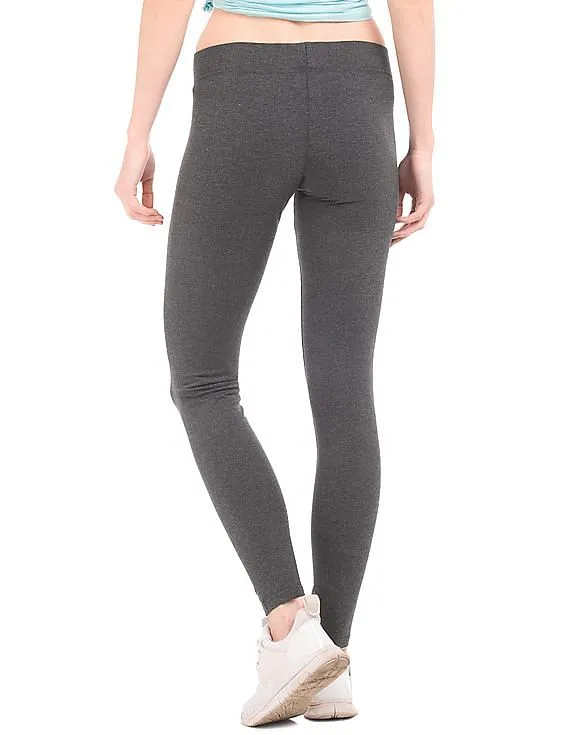 Aeropostale Heathered Cotton Stretch Leggings