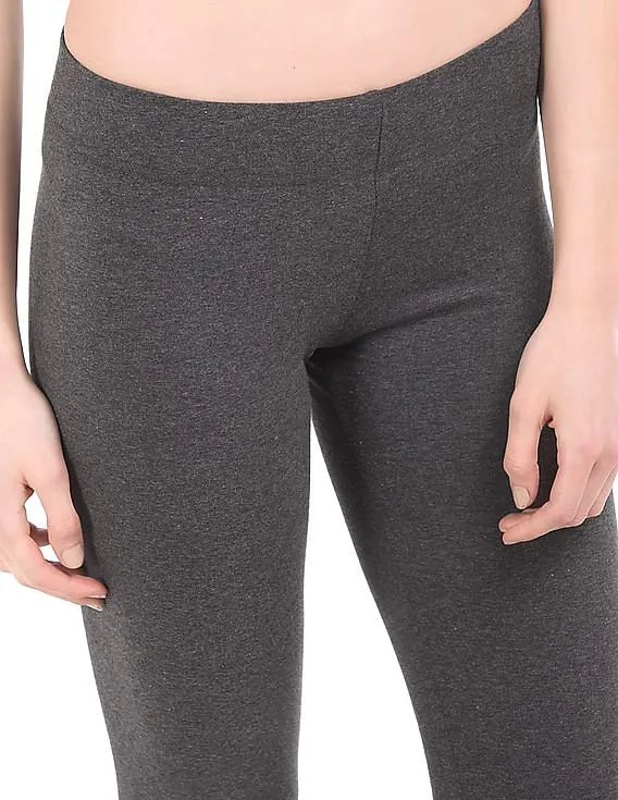 Aeropostale Heathered Cotton Stretch Leggings