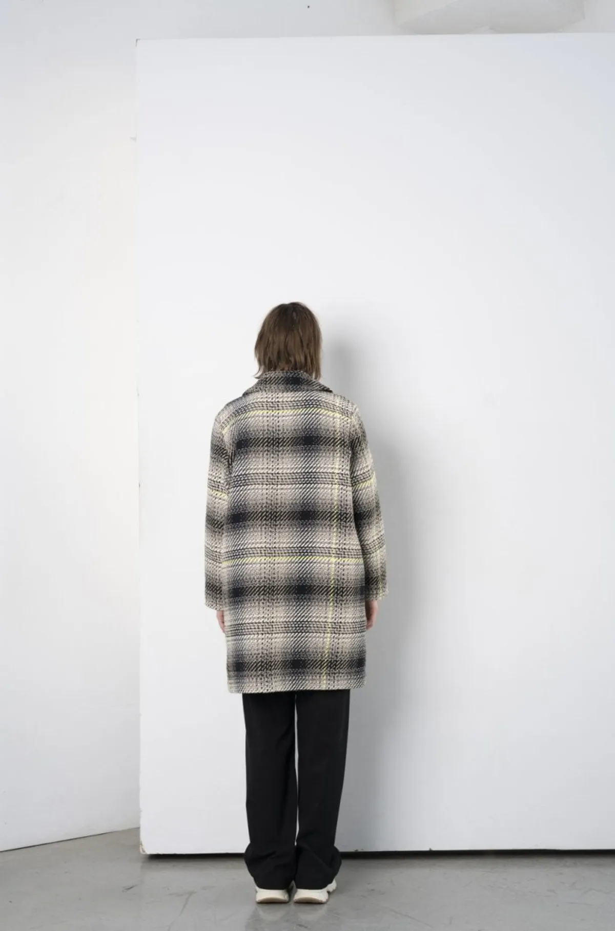 Albert Coat Dipsyfluo Plaid - Grey