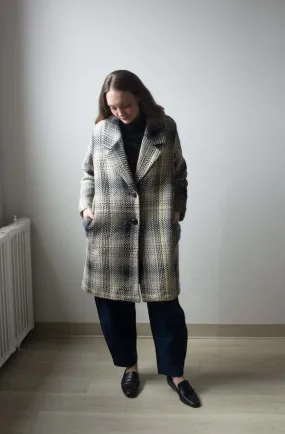 Albert Coat Dipsyfluo Plaid - Grey