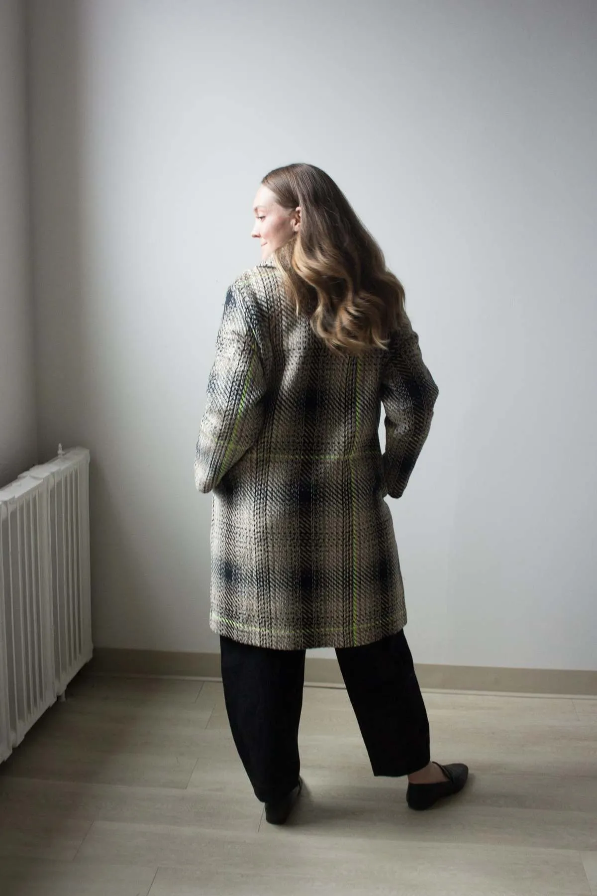 Albert Coat Dipsyfluo Plaid - Grey