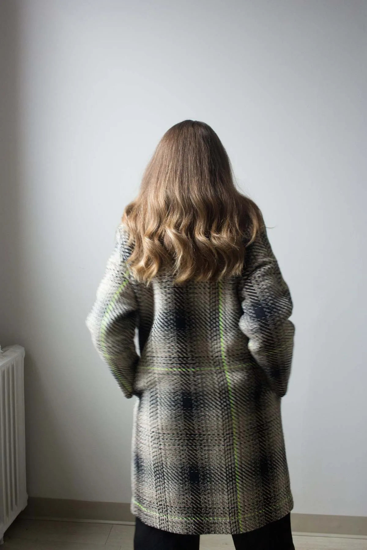 Albert Coat Dipsyfluo Plaid - Grey