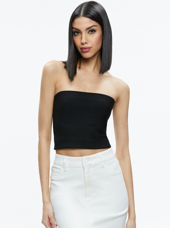 Alice + Olivia - Alison Full Length Tube Top - Black