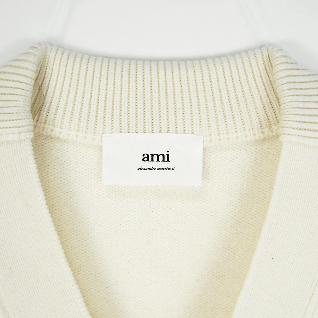 AMI PARIS  |Unisex Wool Street Style Oversized Logo Cardigans