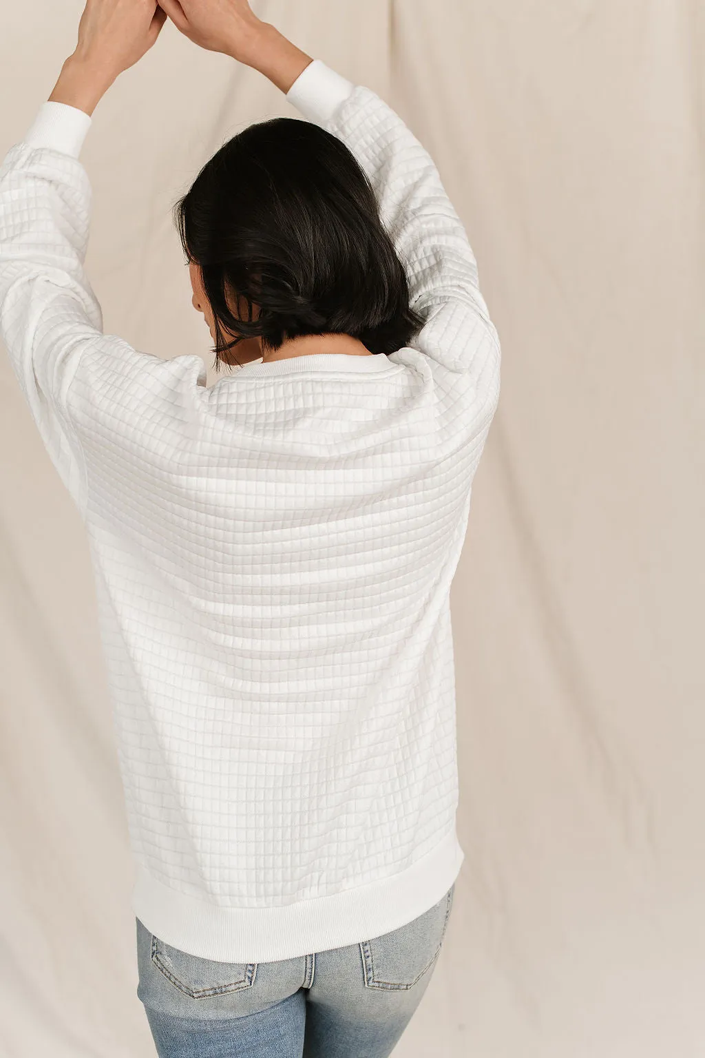 Ampersand Avenue Quilted Pullover - White &ave