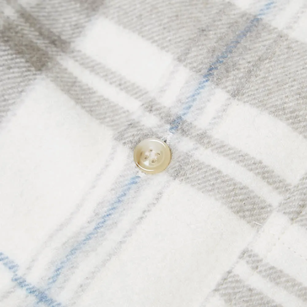 A.P.C Wool Flannel OvershirtLight Grey