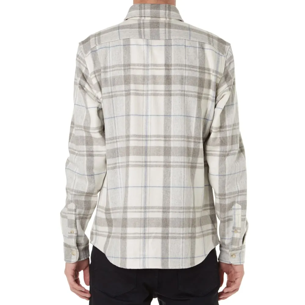 A.P.C Wool Flannel OvershirtLight Grey