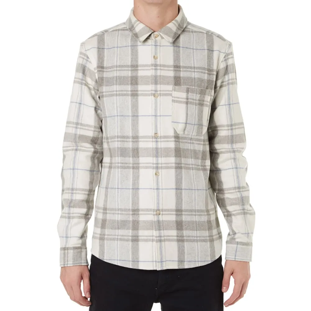 A.P.C Wool Flannel OvershirtLight Grey