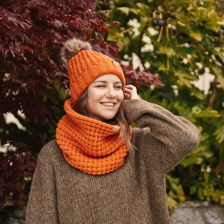 Aran Popcorn Stitch Snood