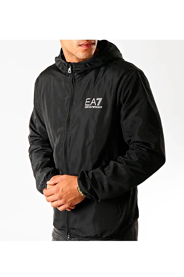 Armani EA7 Zip Up Jacket Black