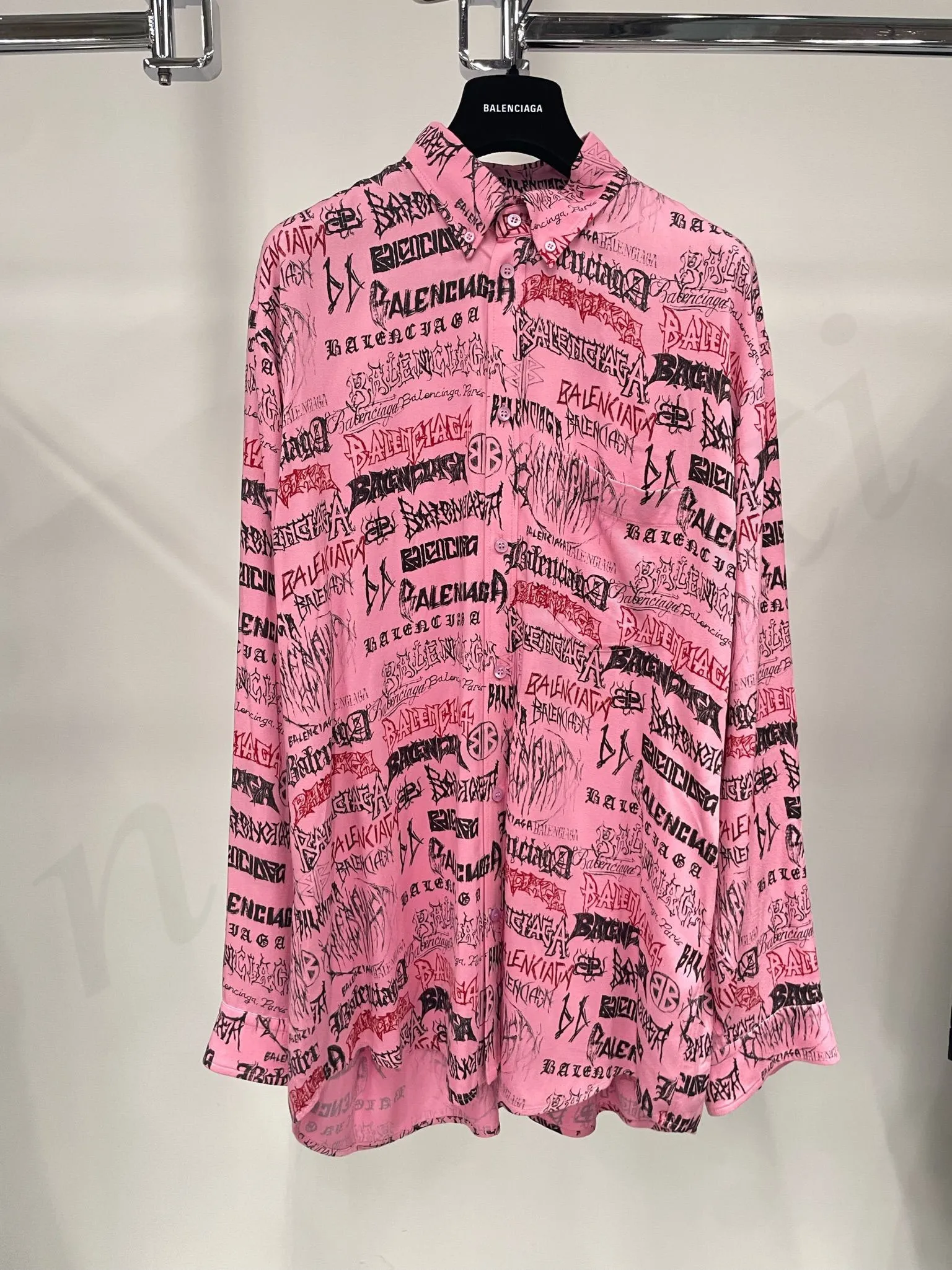 BALENCIAGA  |Oversized Logo Shirts & Blouses