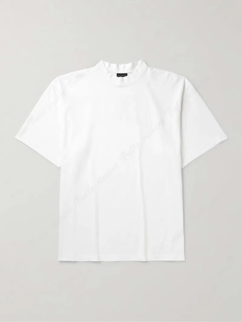 BALENCIAGA  |Unisex Street Style Cotton Short Sleeves Oversized Logo