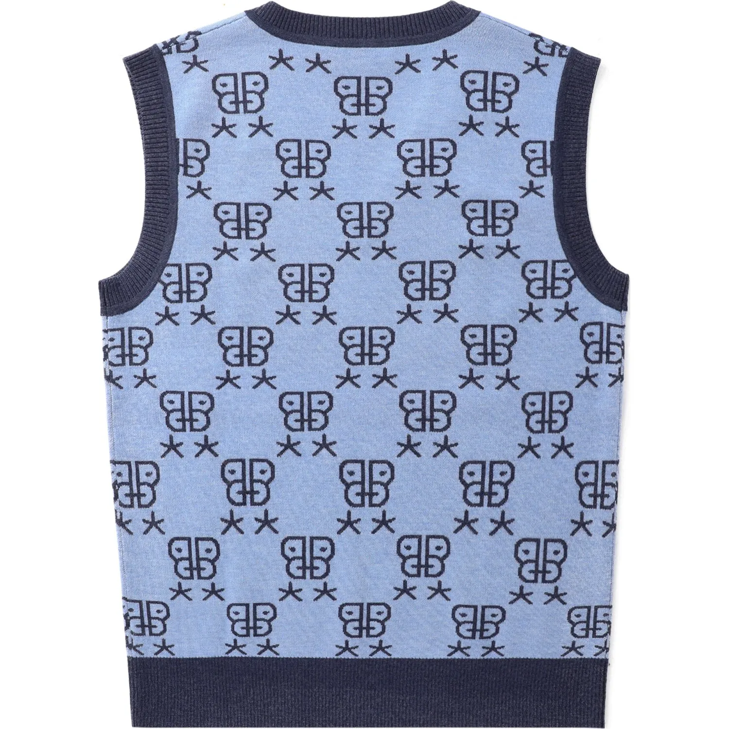 BAPY MONOGRAM KNIT VEST LADIES