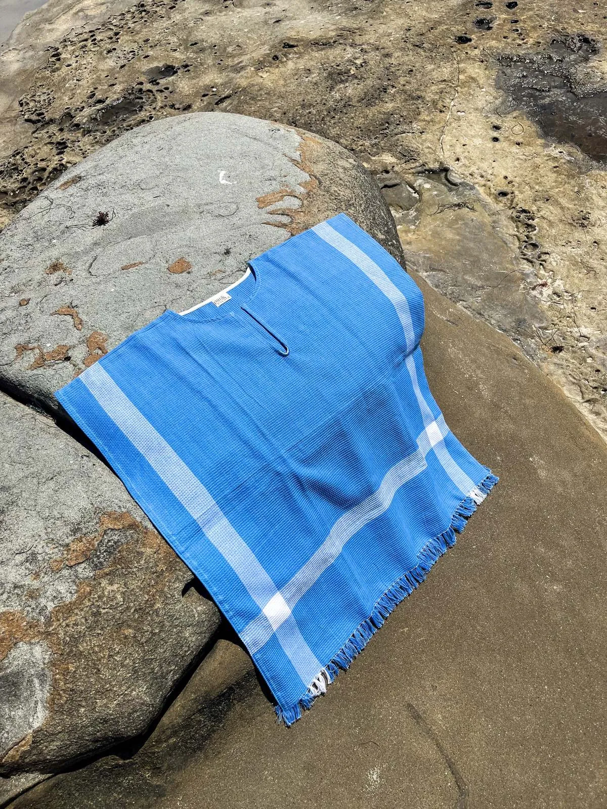 Beach Poncho - Blue