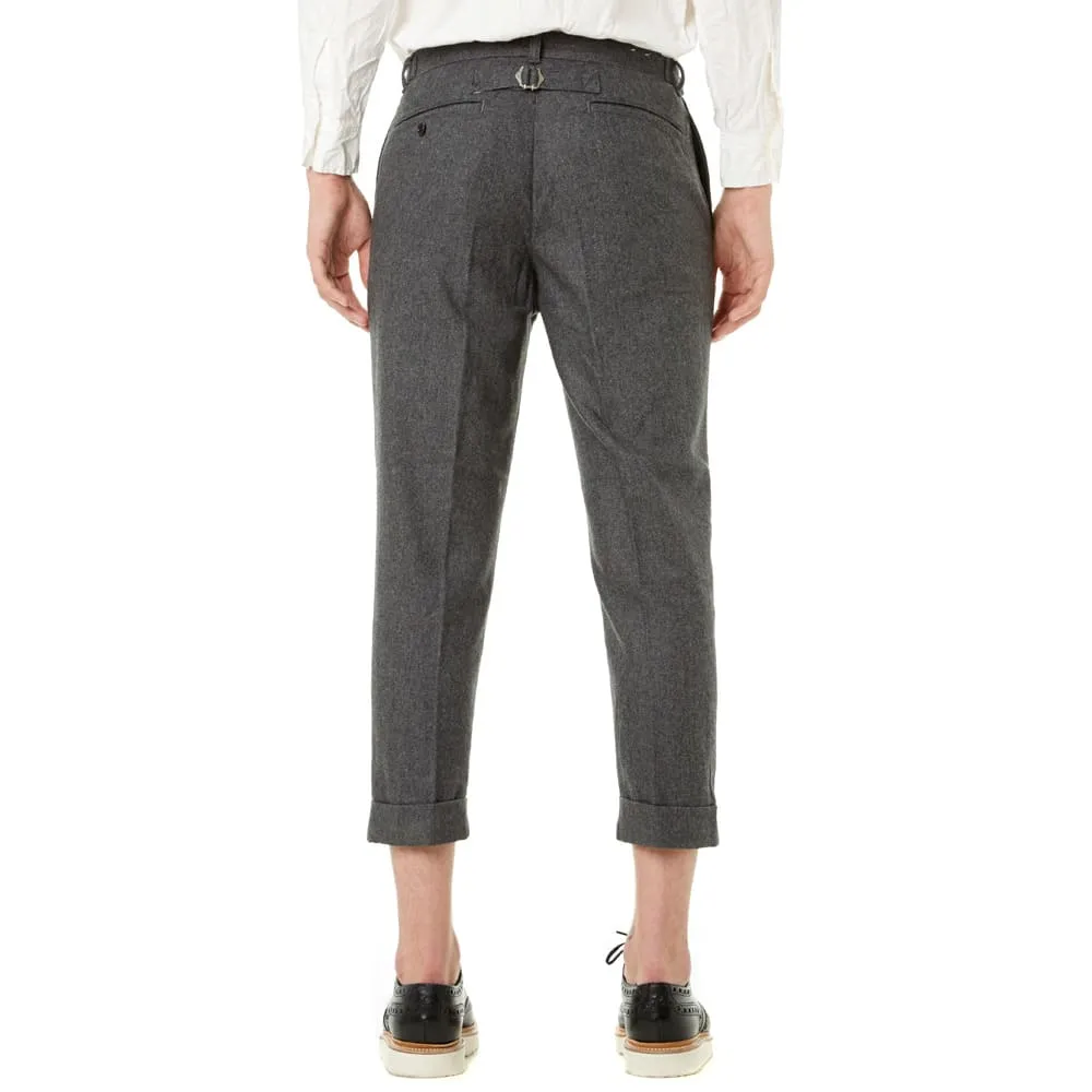 Beams Plus Flannel Cropped PantCharcoal