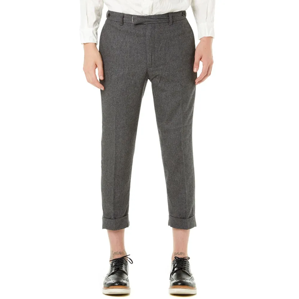 Beams Plus Flannel Cropped PantCharcoal