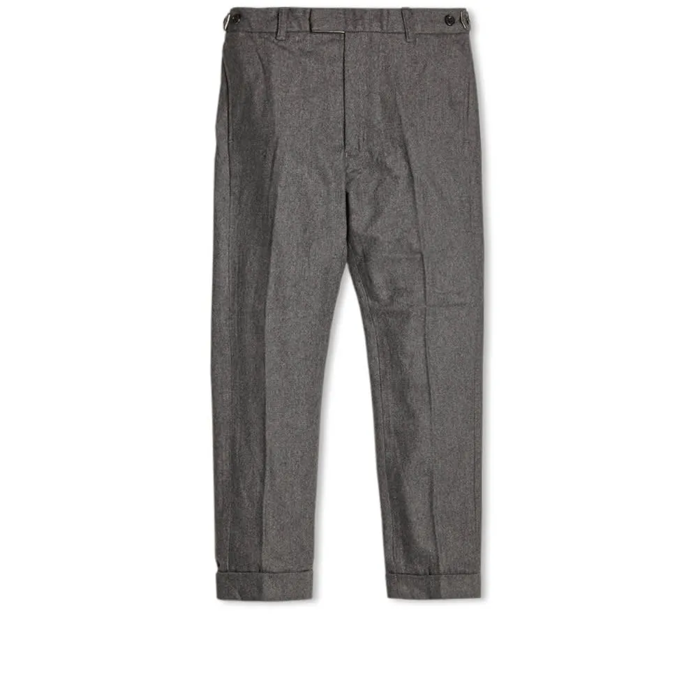 Beams Plus Flannel Cropped PantCharcoal