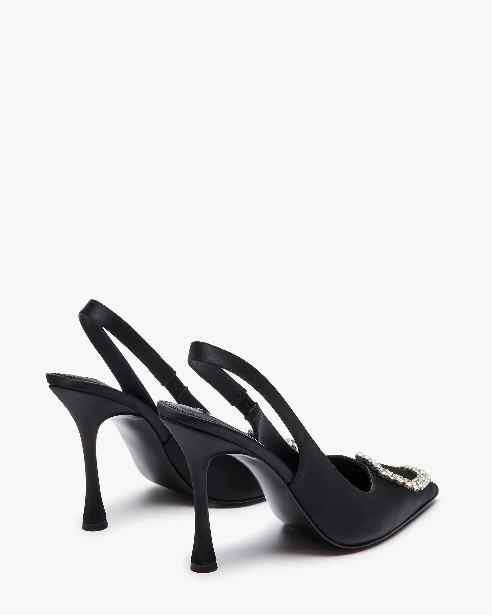 BEIGNET BLACK SATIN