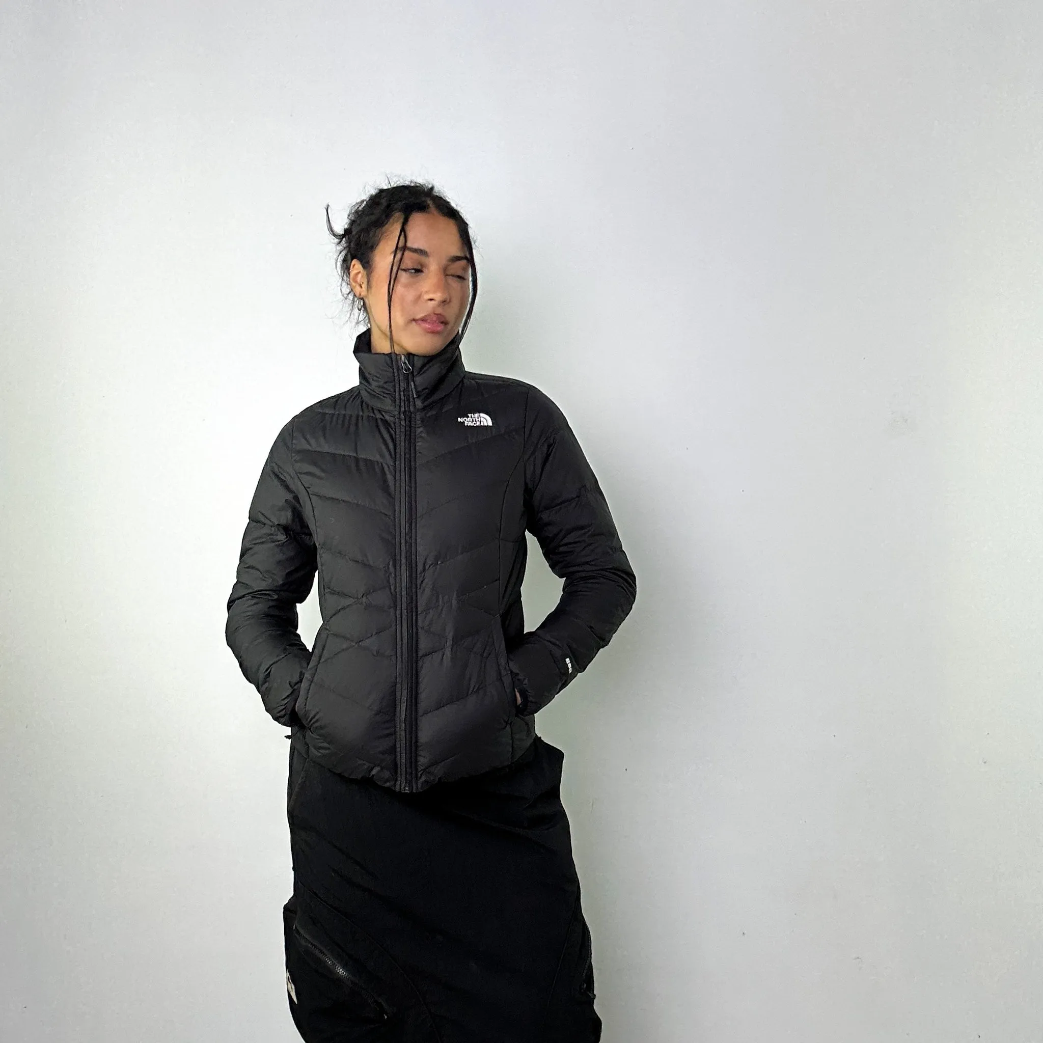 Black 90s The North Face 550 Series Puffer Jacket Coat (S)