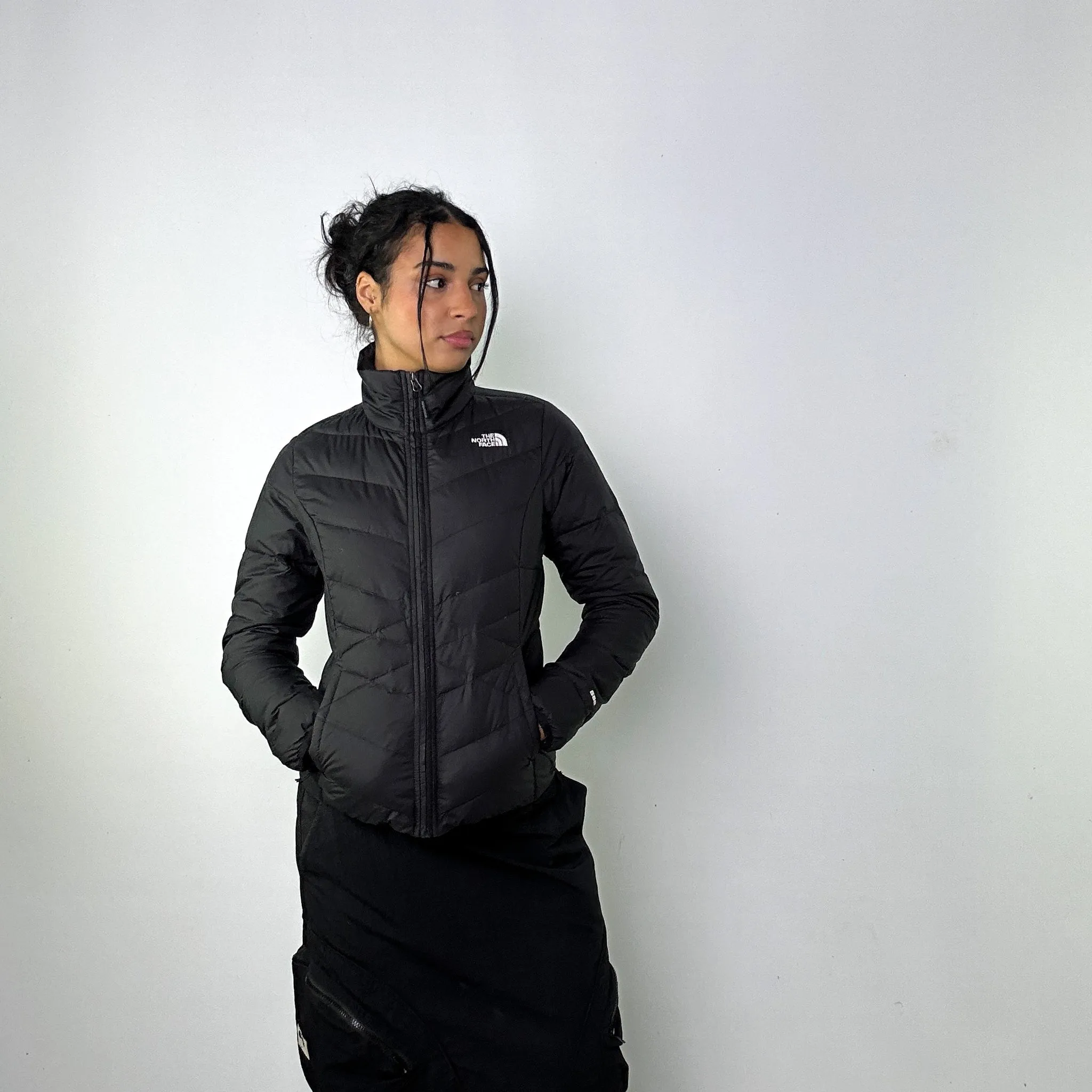 Black 90s The North Face 550 Series Puffer Jacket Coat (S)