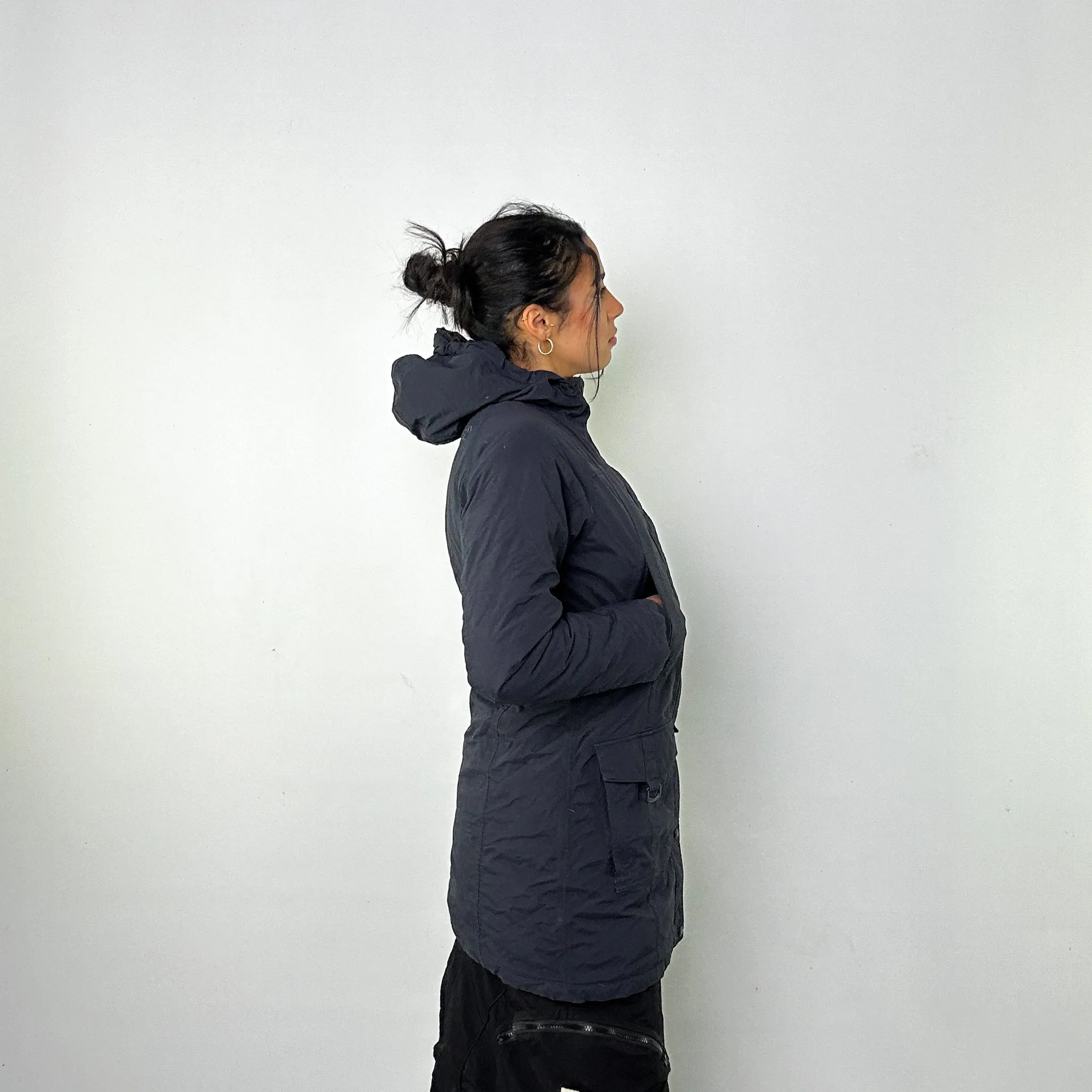 Black 90s The North Face Hyvent Puffer Jacket Coat (S)