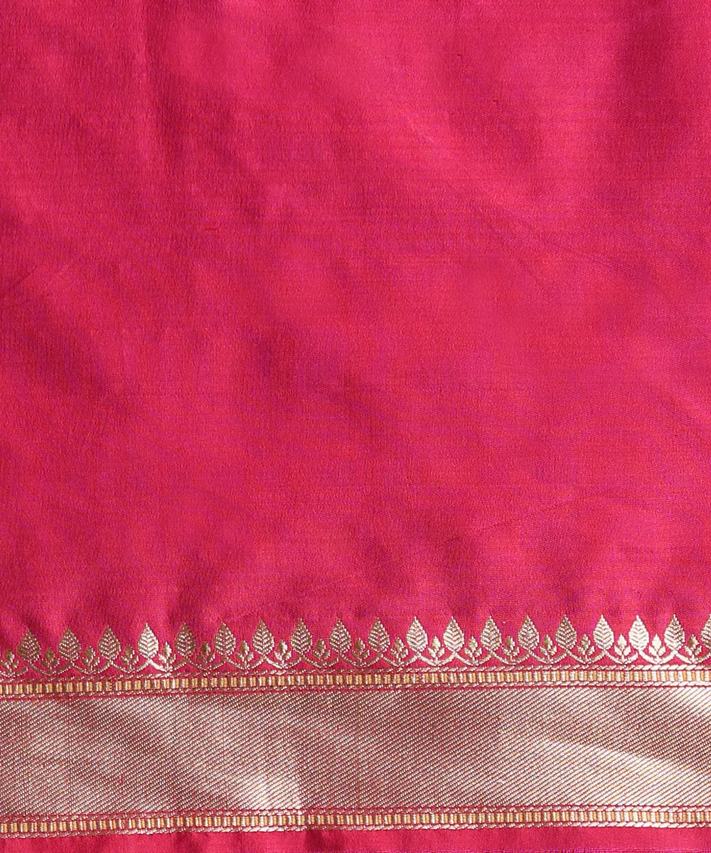 Black Handloom Pure Katan Silk Banarasi Saree With Red Patola Border