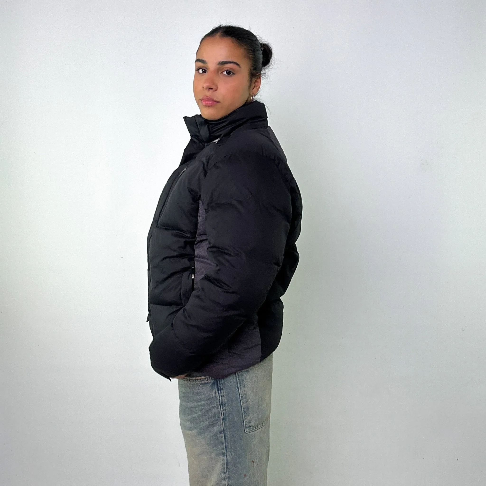 Black y2ks Kappa Puffer Jacket Coat (L)