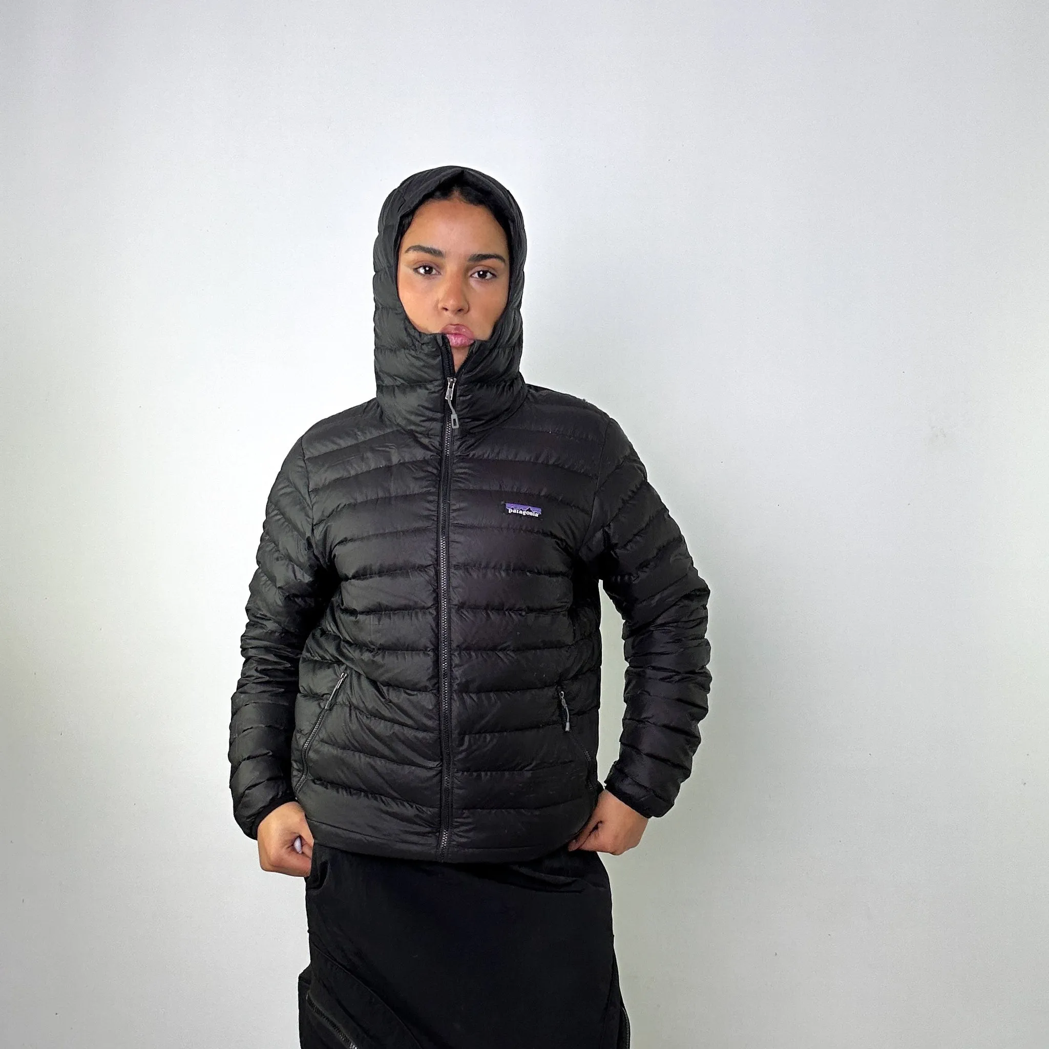 Black y2ks Patagonia Puffer Jacket Coat (M)