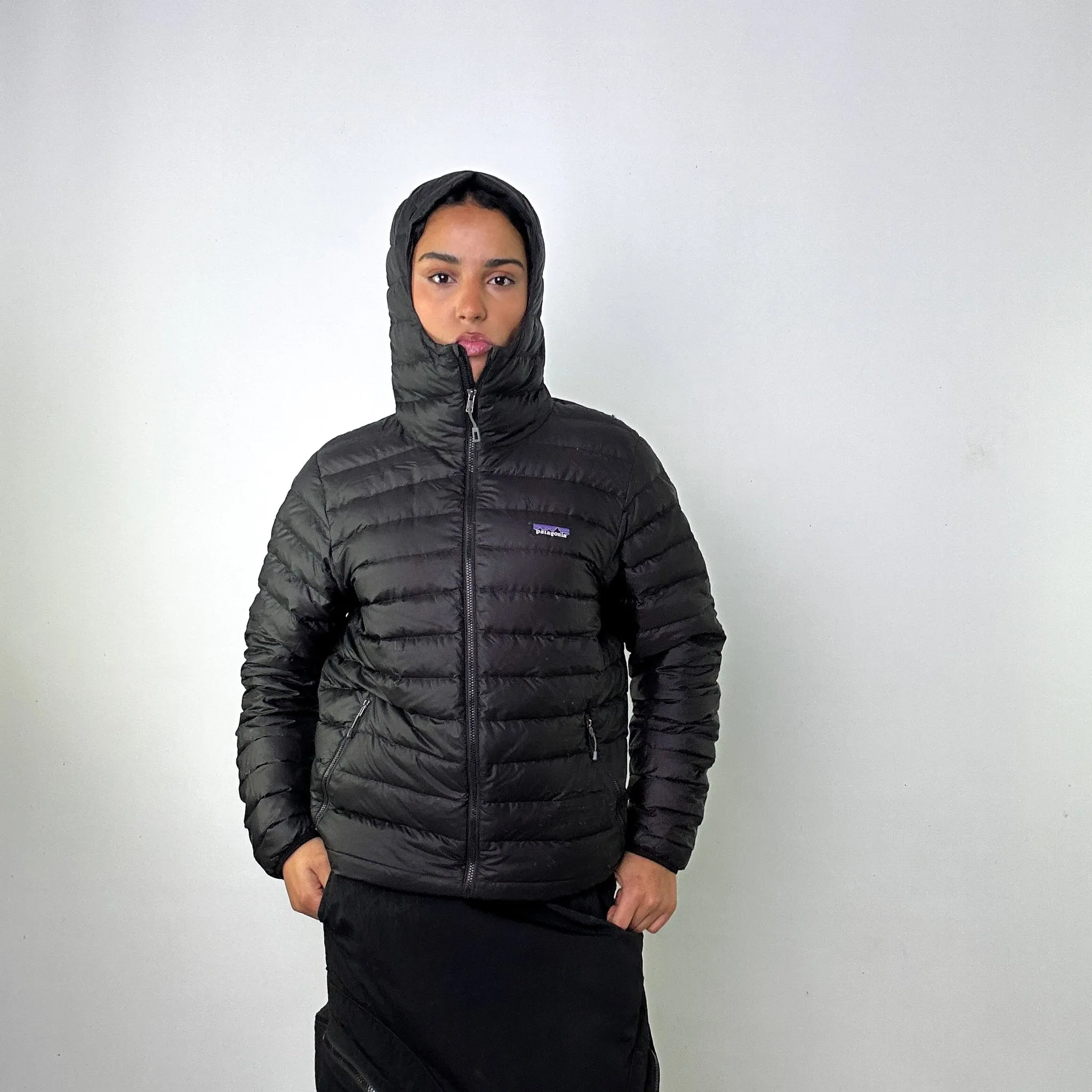 Black y2ks Patagonia Puffer Jacket Coat (M)