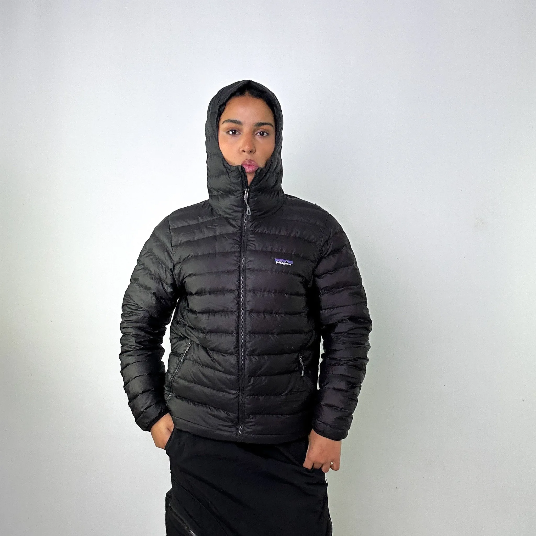 Black y2ks Patagonia Puffer Jacket Coat (M)