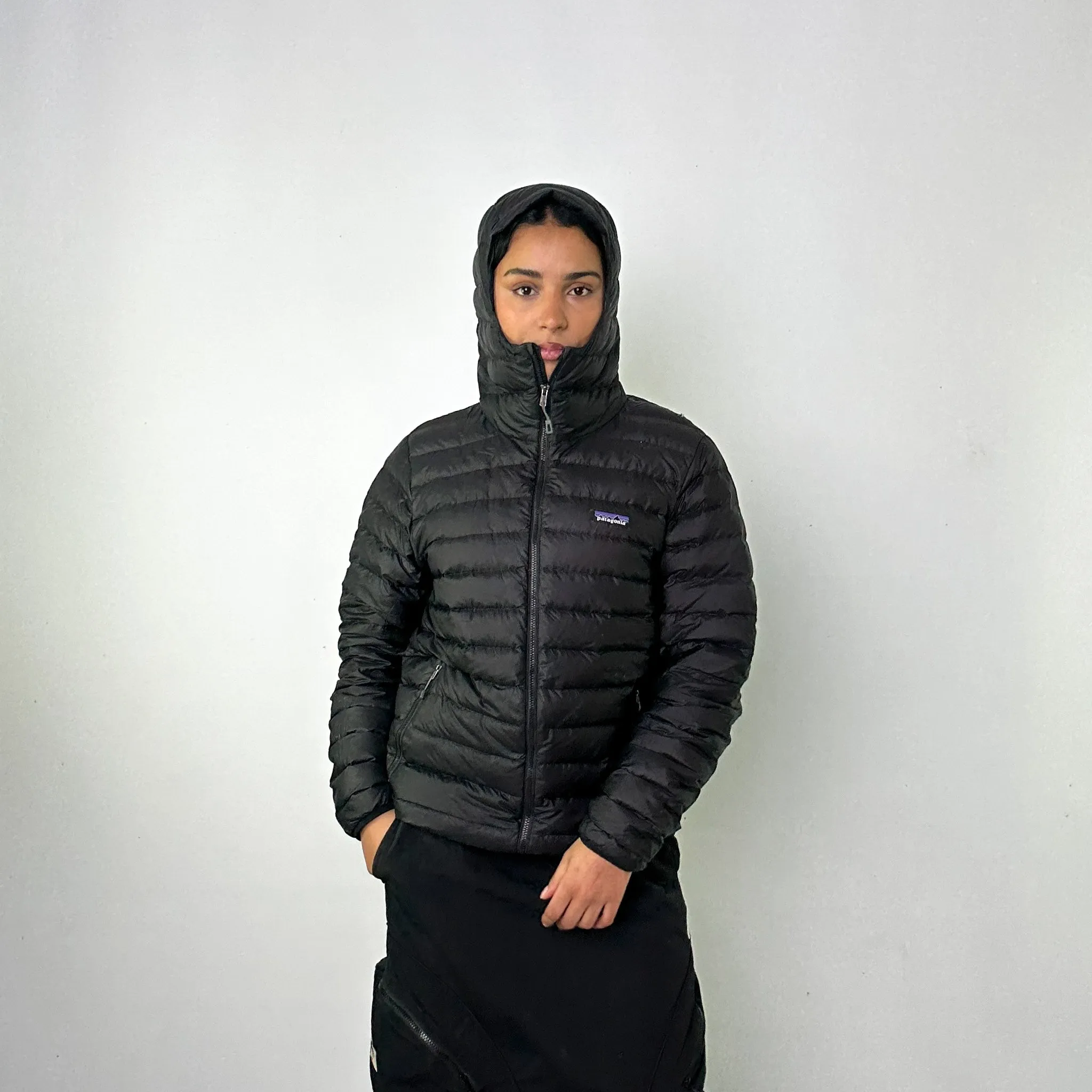 Black y2ks Patagonia Puffer Jacket Coat (M)