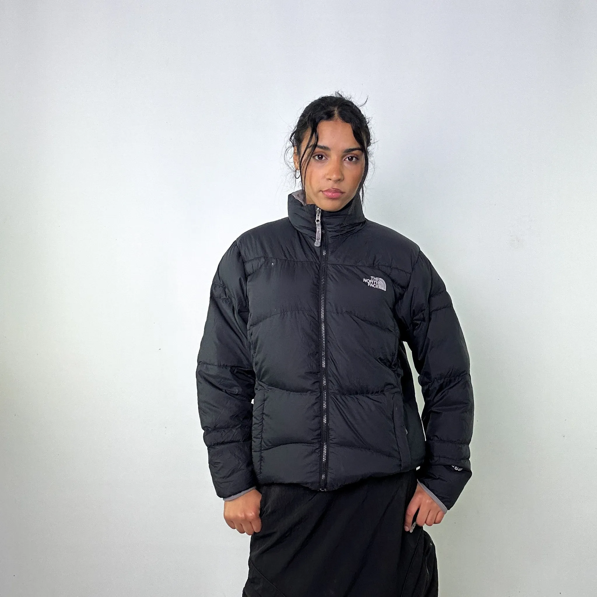 Black y2ks The North Face 550 Series Puffer Jacket Coat (L)