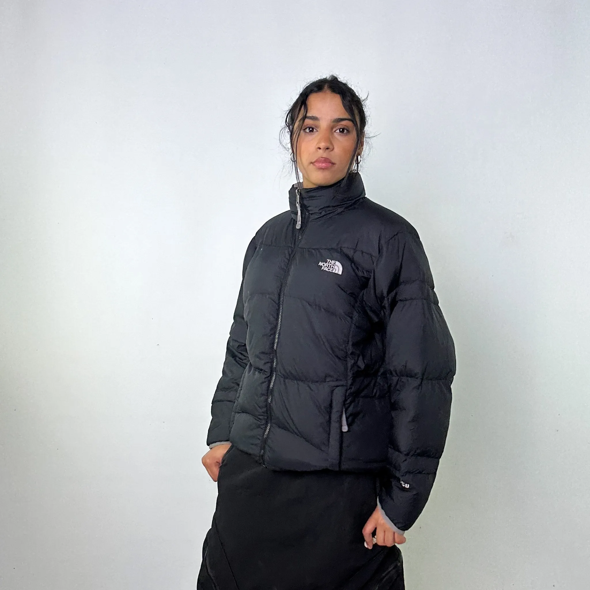 Black y2ks The North Face 550 Series Puffer Jacket Coat (L)