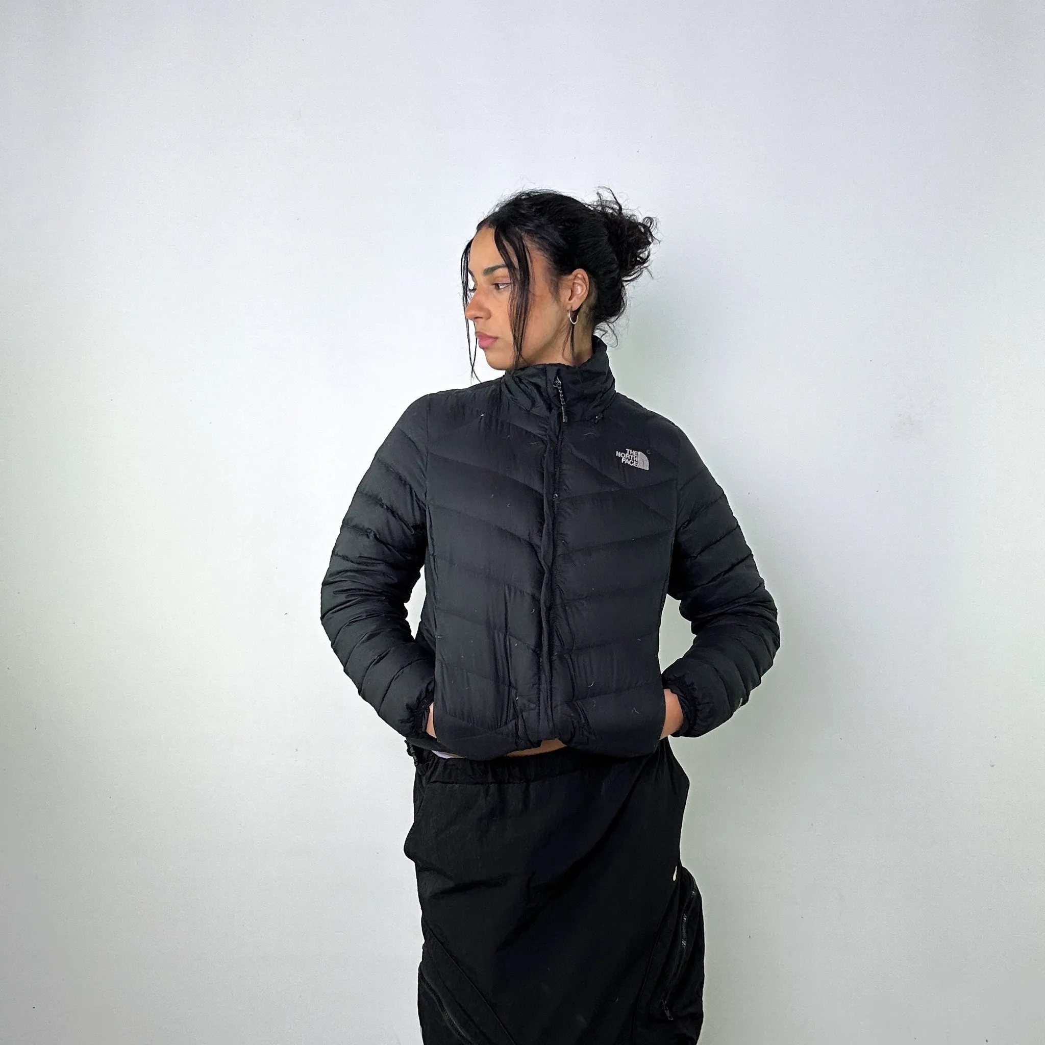 Black y2ks The North Face 550 Series Puffer Jacket Coat (M)