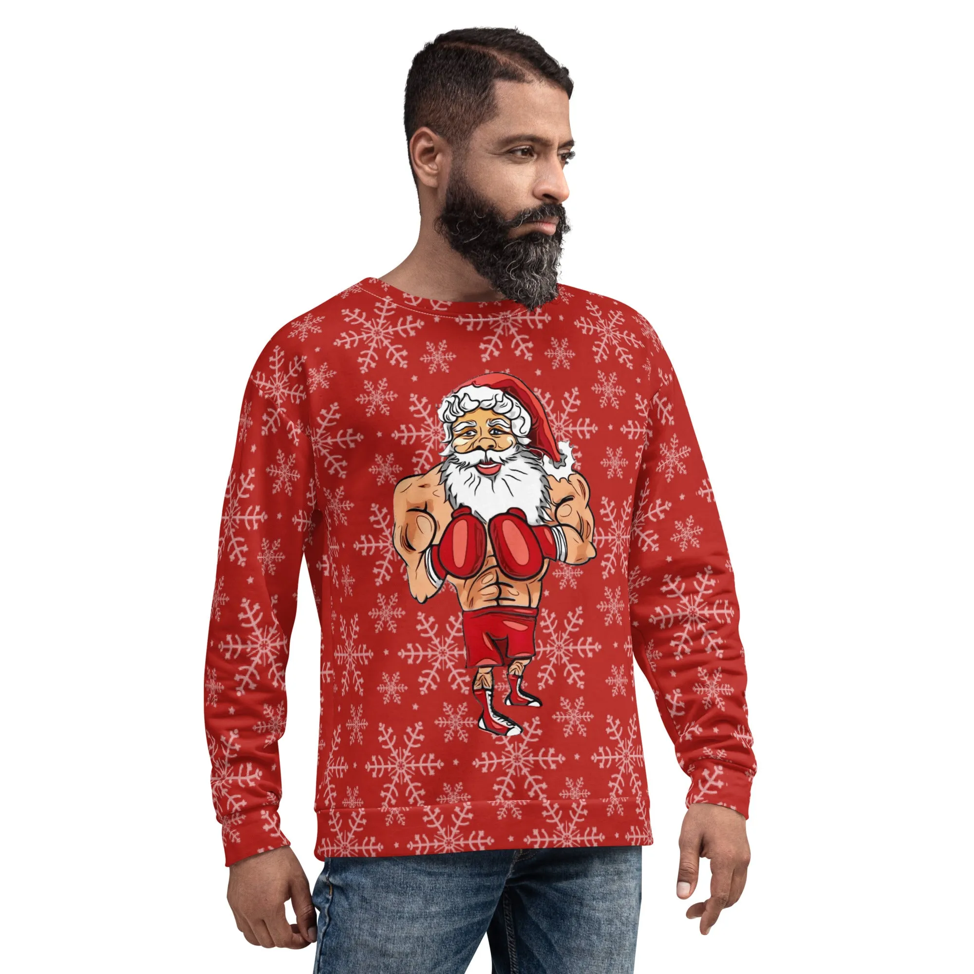 Boxing Santa Sweatshirt