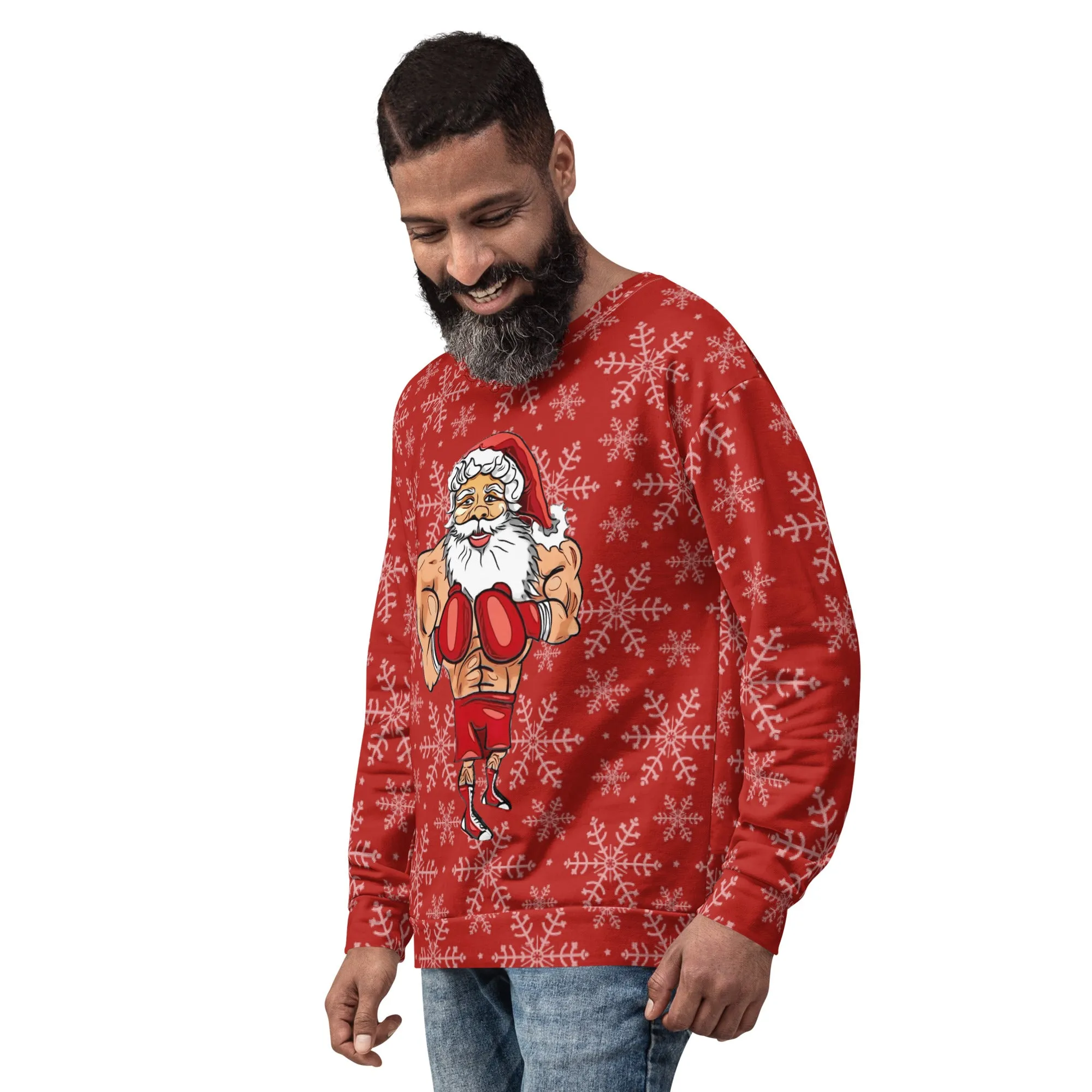 Boxing Santa Sweatshirt