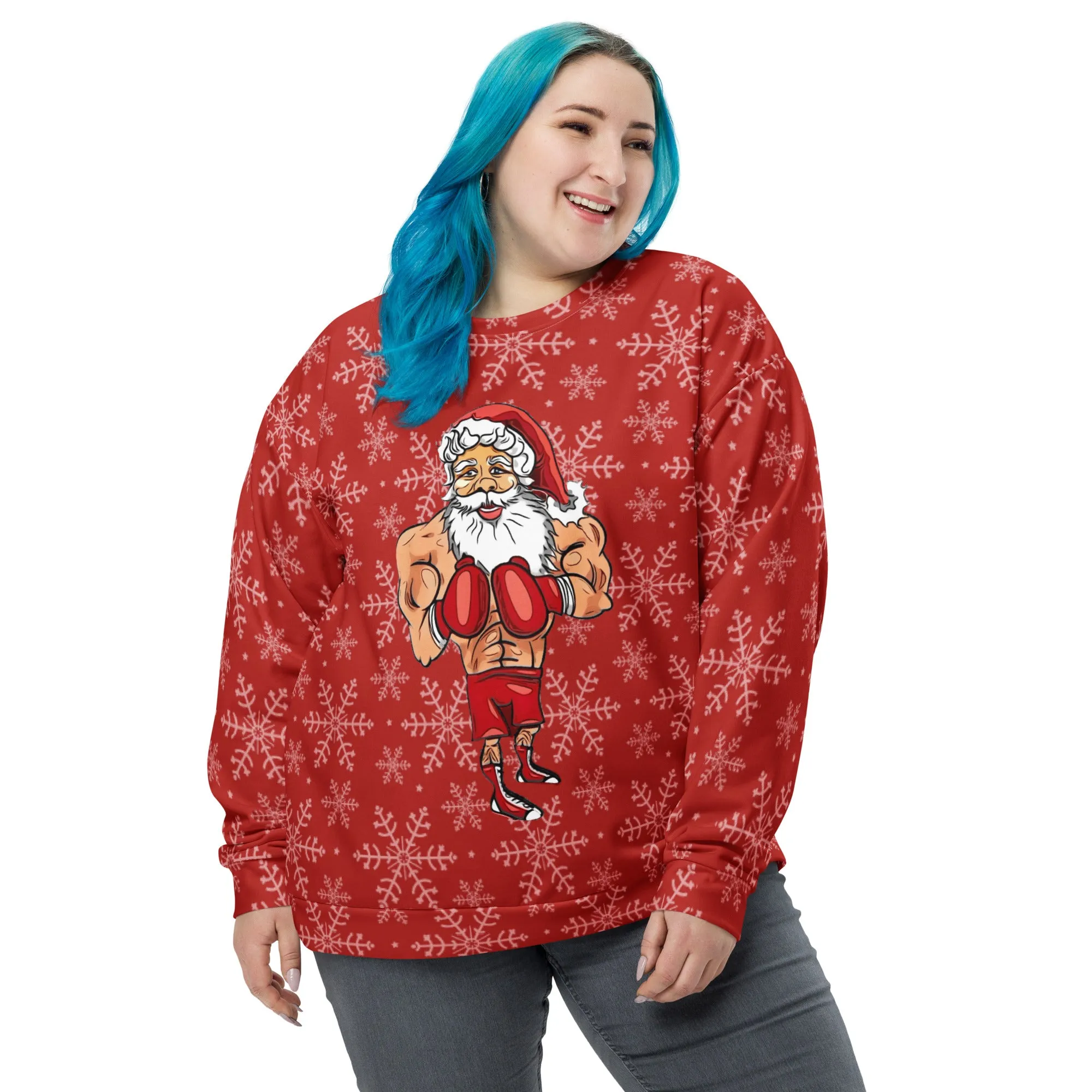 Boxing Santa Sweatshirt