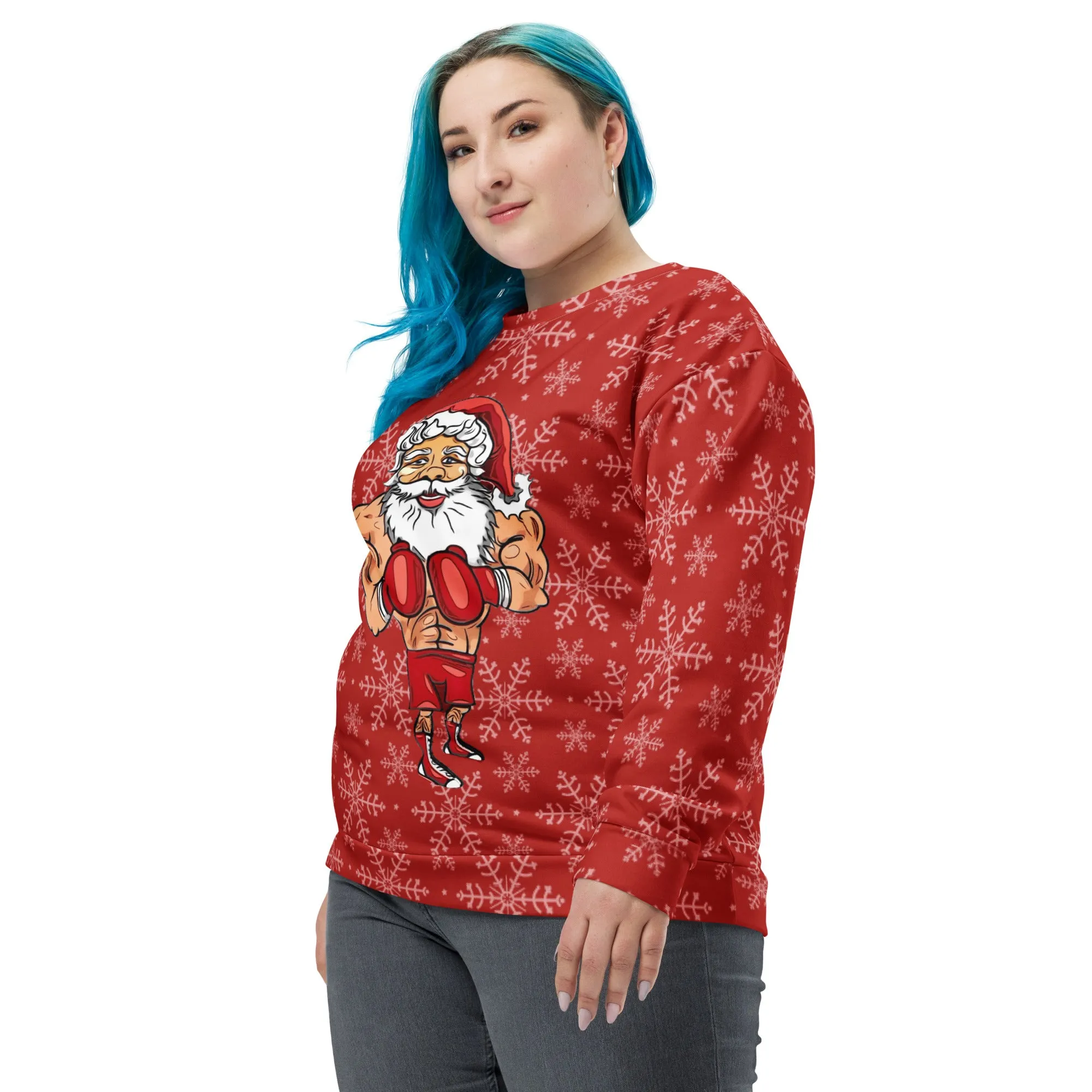 Boxing Santa Sweatshirt