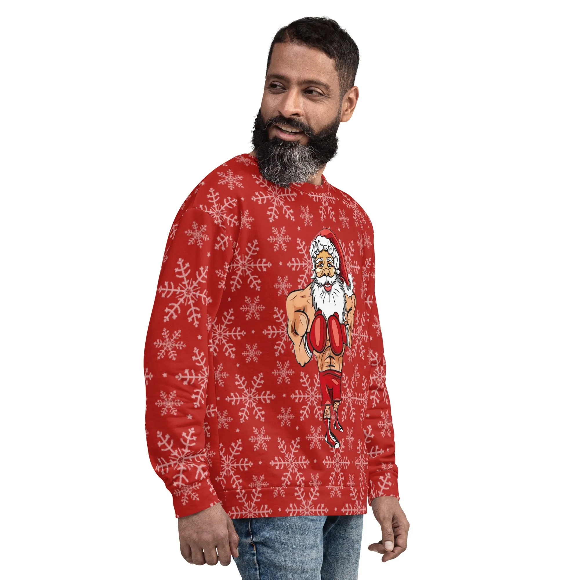 Boxing Santa Sweatshirt