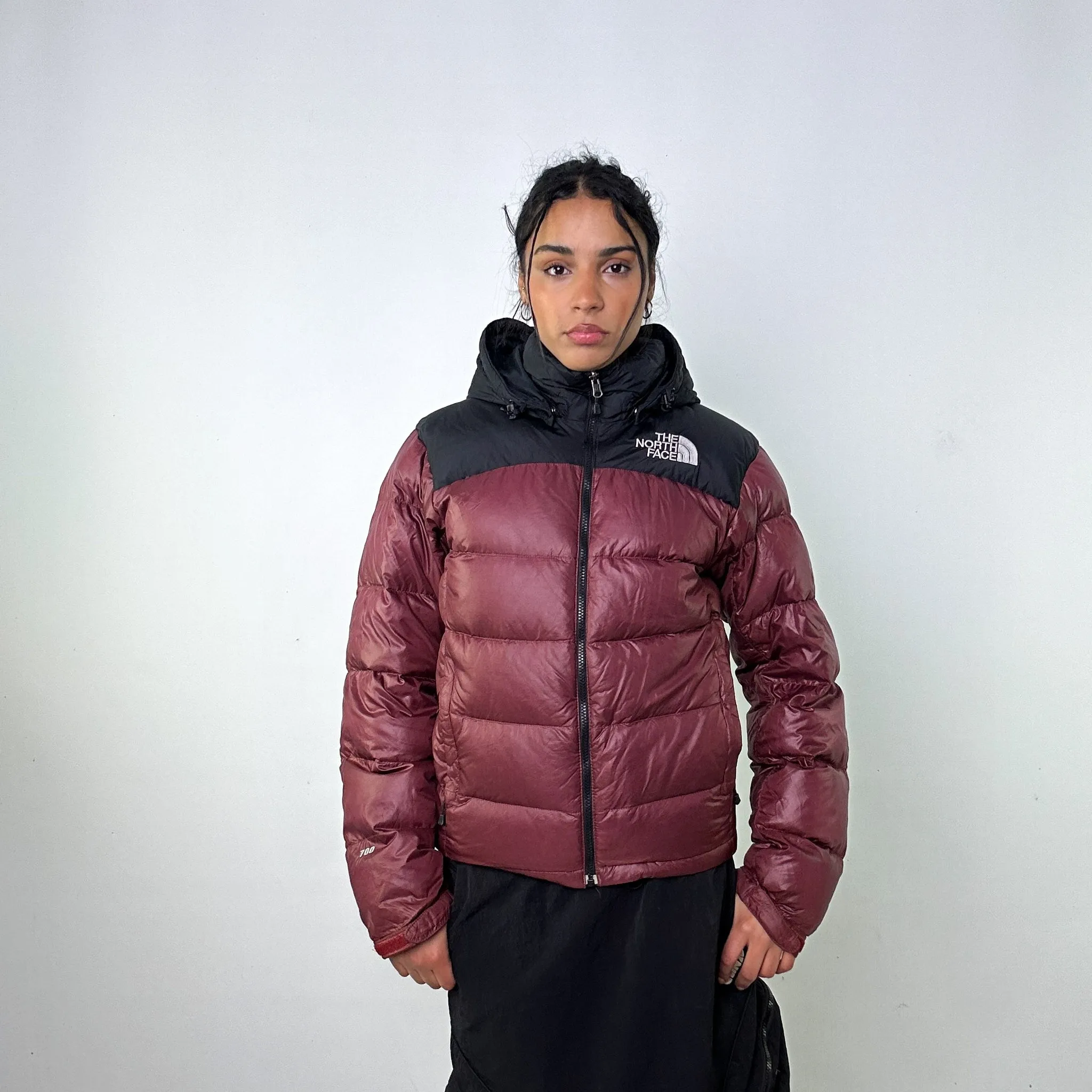 Brown 90s The North Face 700 Series Puffer Jacket Coat (XS)