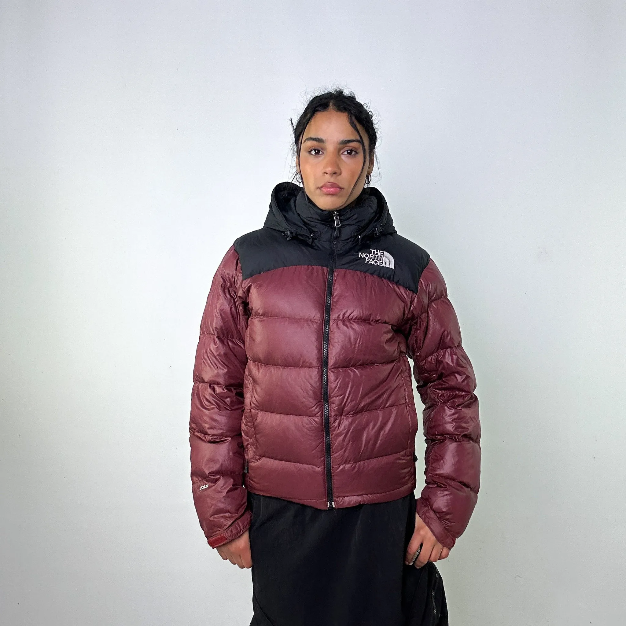 Brown 90s The North Face 700 Series Puffer Jacket Coat (XS)