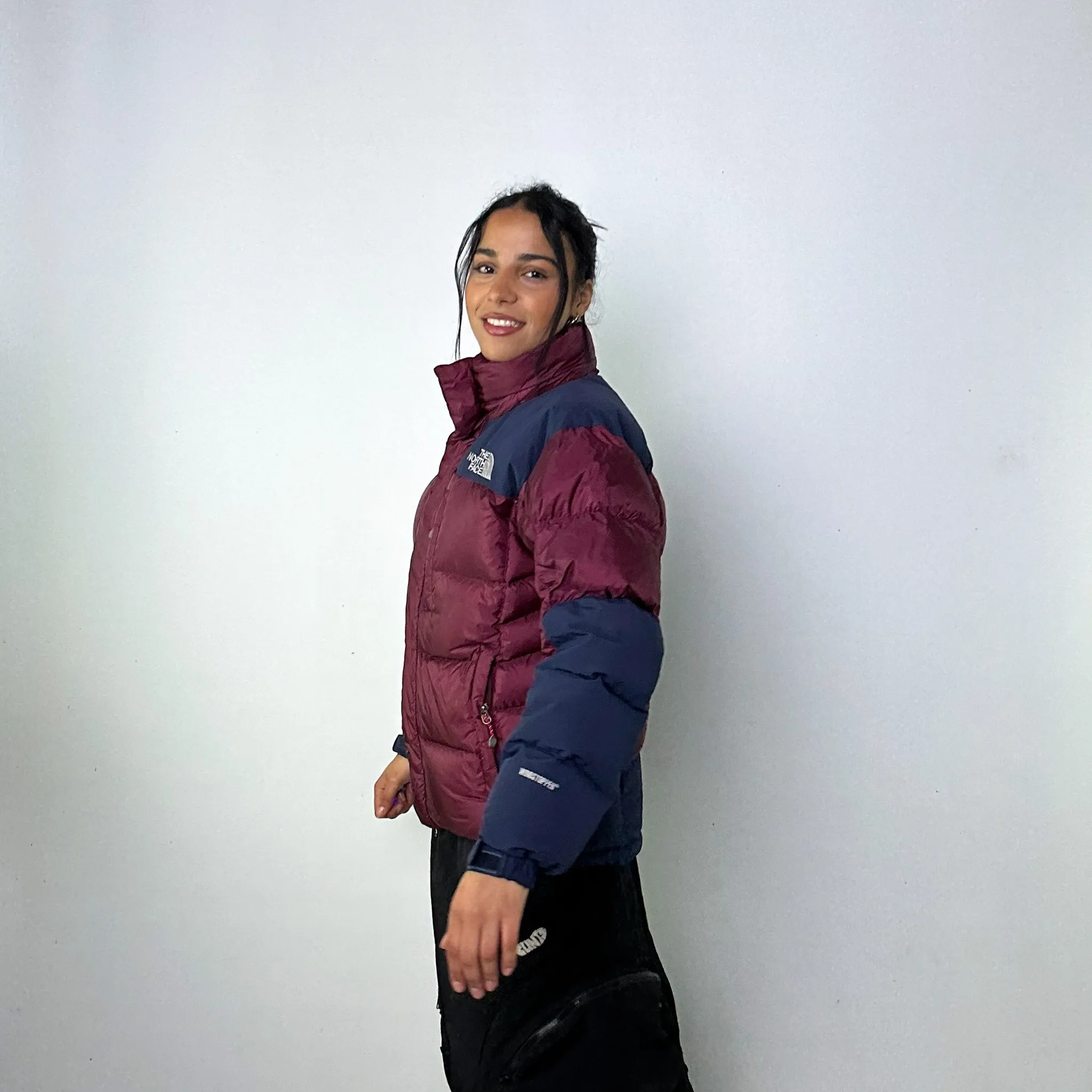 Burgundy 90s The North Face 700 Summit Series Baltoro Puffer Jacket Coat (M)