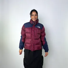 Burgundy 90s The North Face 700 Summit Series Baltoro Puffer Jacket Coat (M)