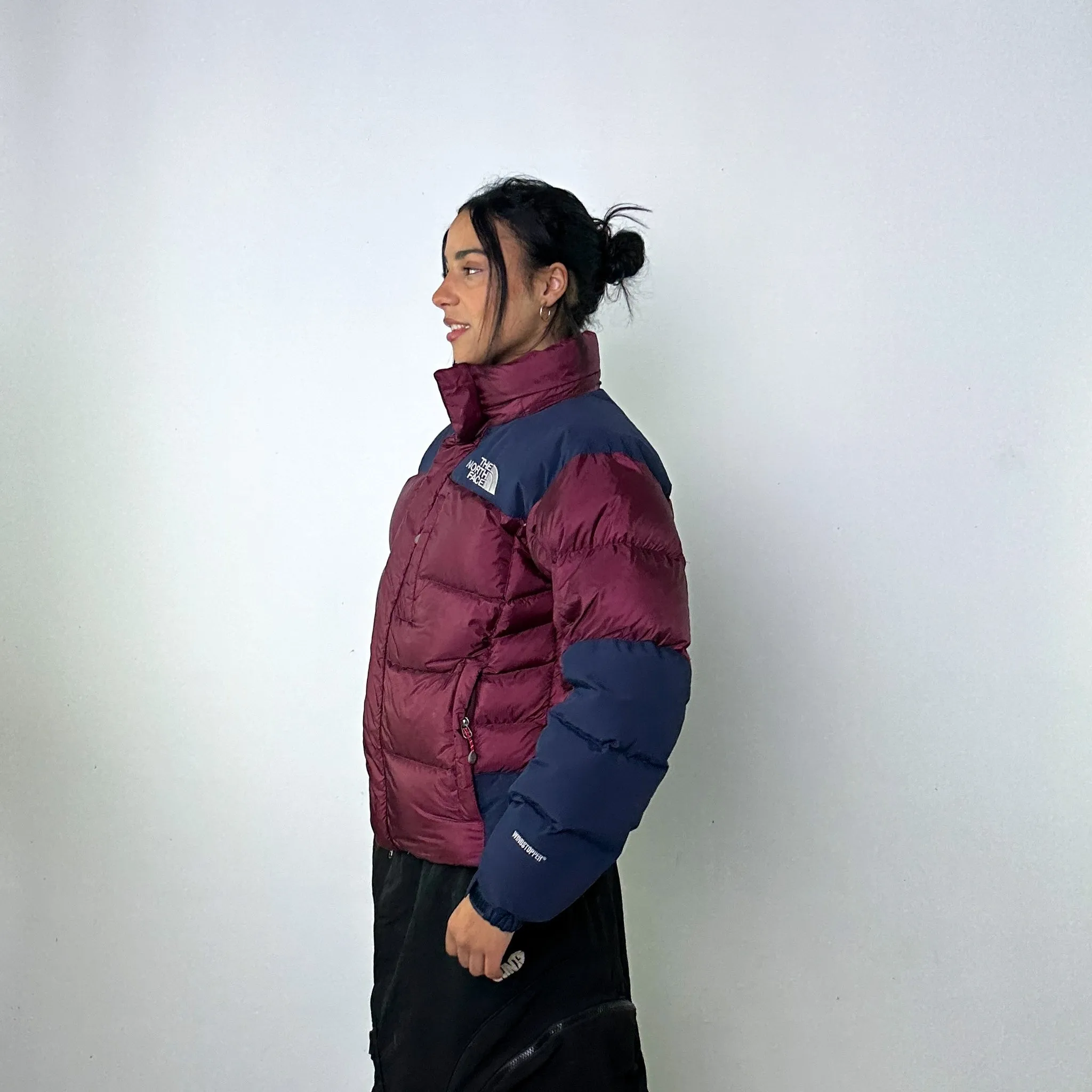 Burgundy 90s The North Face 700 Summit Series Baltoro Puffer Jacket Coat (M)