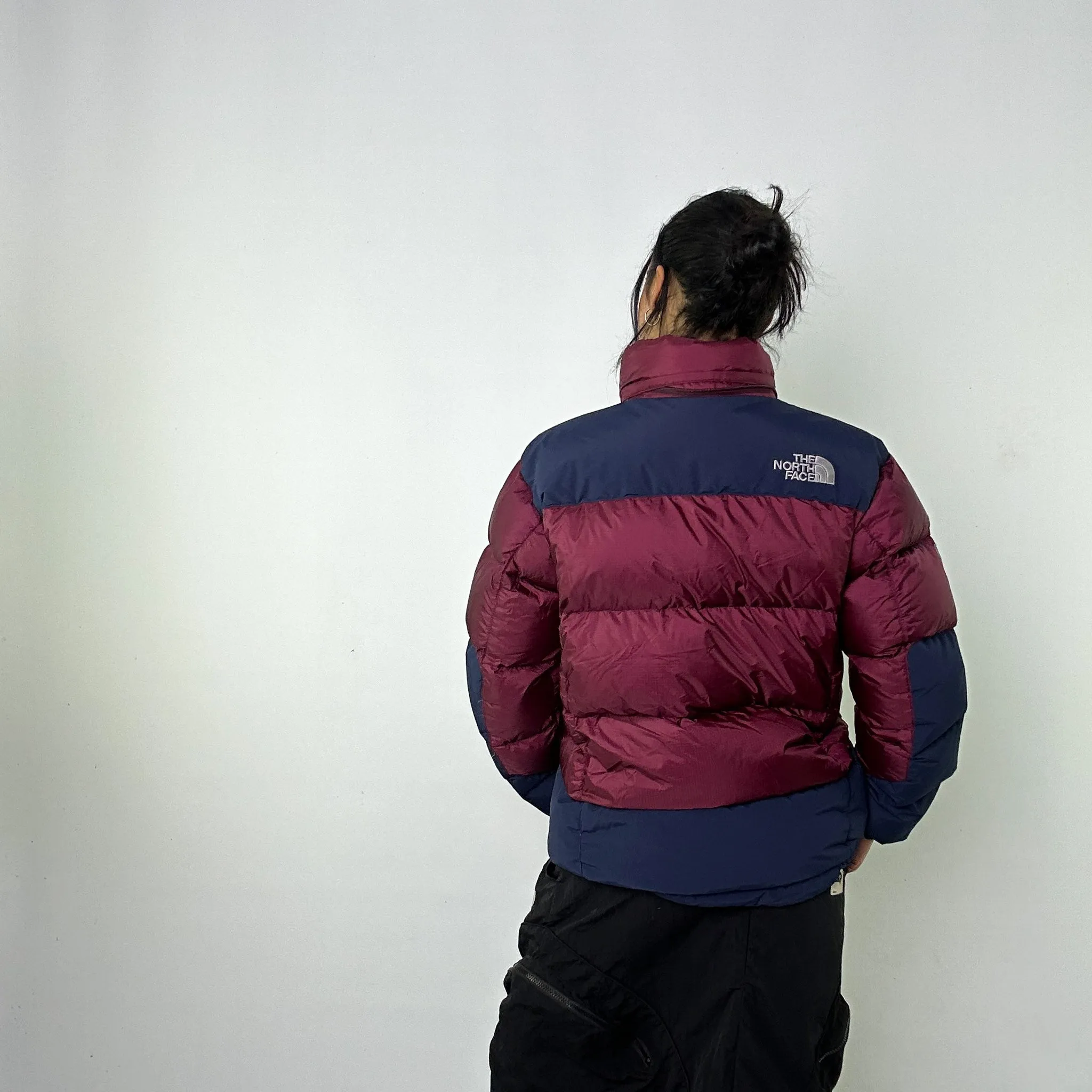 Burgundy 90s The North Face 700 Summit Series Baltoro Puffer Jacket Coat (M)