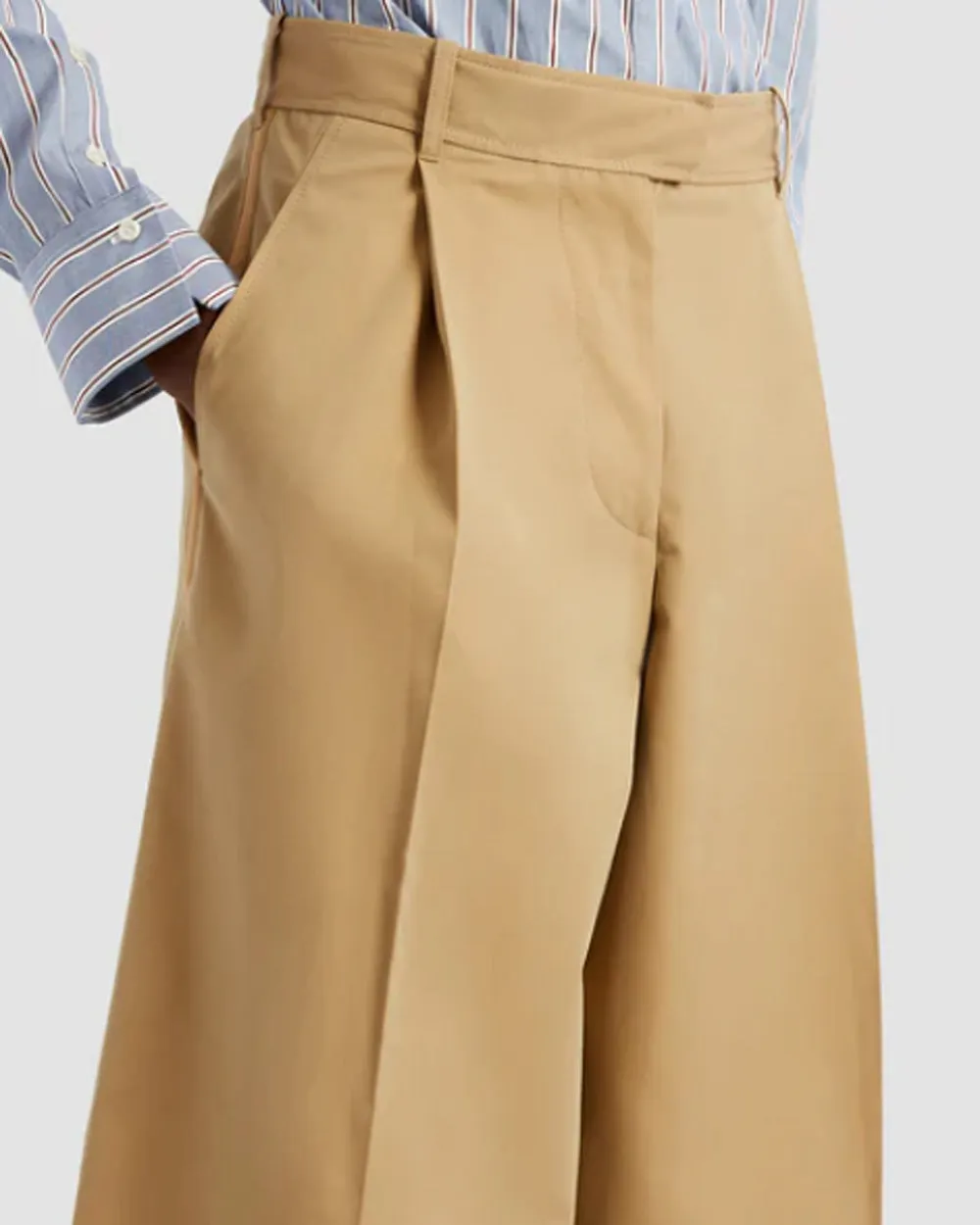 Camel Wide Leg Trouser